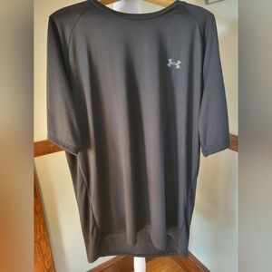 Under Armour Black Short Sleeve Performance Tee with Light Gray Logo